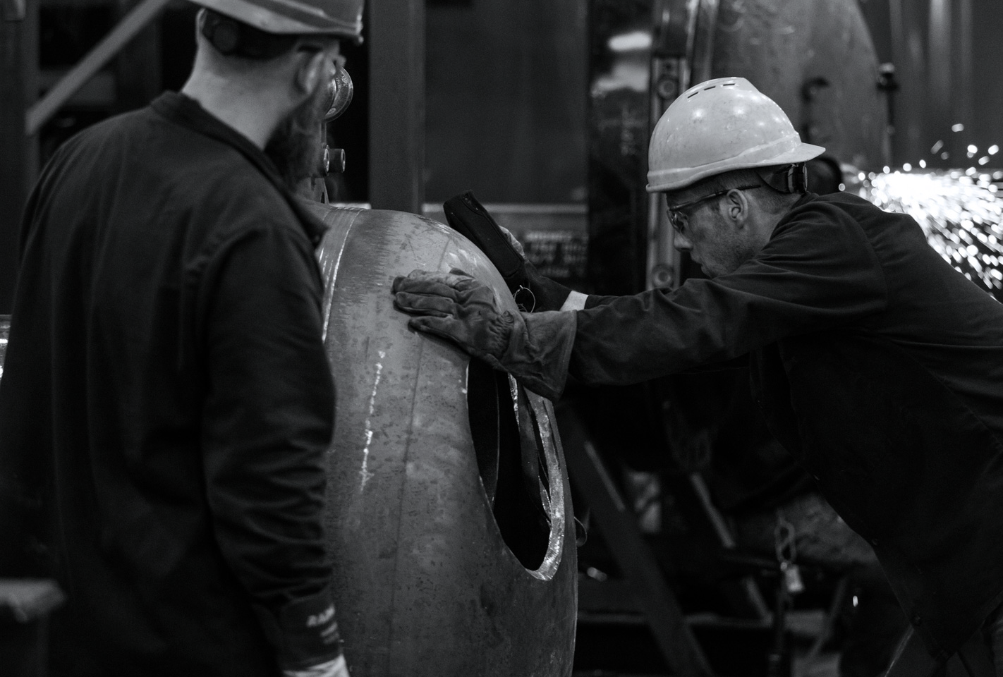 Men in hardhats working